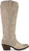 PS Poelman CILLY - Cowboylaarzen - Suède - Taupe - Maat 38