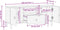 vidaXL - Tv-meubel - 105x33x46cm - massief - mangohout
