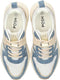 POSH by Poelman CAROCEL - Dames sneakers - Vetersluiting - Licht denim
