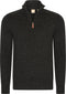 Mario Russo Skipper - Heren Trui - Half Zip - Zwart - XXL