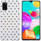 iMoshion Hoesje Geschikt voor Samsung Galaxy A41 Hoesje Siliconen - iMoshion Design hoesje - Transparant / Zwart / Hearts All Over Black