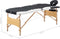 vidaXL - Massagetafel - inklapbaar - 3 - zones - hout - zwart - en - wit