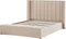 NOYERS - Bed met opbergruimte - Beige - 160 x 200 cm - Fluweel