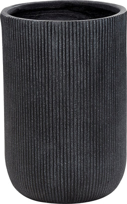 EANTIO - Bloempot - 37 x 37 x 56 cm - Zwart - Kleivezels