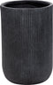 EANTIO - Bloempot - 37 x 37 x 56 cm - Zwart - Kleivezels