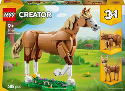 LEGO® Creator 3in1 - Dierenbouwset Prachtig Paard 685 onderdelen - Verstelbaar speelgoed
