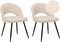 Set van 2 eetkamerstoelen ONAGA Bouclé Beige