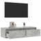 vidaXL - Tv-meubel - met - LED-verlichting - 100X35,5x25 - cm - betongrijs