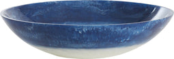 Light&living Schaal Ø34x7,5 cm BINANGA blauw+wit