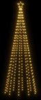 vidaXL - Kerstboom - met - grondpin - 310 - LED's - warmwit - 300 - cm