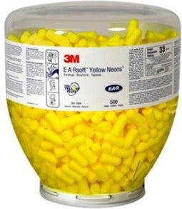 Ear Soft Yellow Neon wegwerp Oordoppen. 500 paar Navulverpakking. 36 Db