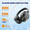 EarFun Wave Pro - Hybride Actieve Ruisonderdrukkende Hoofdtelefoon - LDAC Hi-Res Audio
