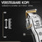 Sansbeauté Barber Edition PRO - Draadloze Tondeuse - 10 opzetkammen - Waterproof - Zilver