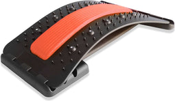 EarKings Backstretcher Massage Apparaat met Zachte Massage Pads - Verstelbare Rugstretcher voor Optimale Ontspanning - Rood