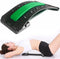 EarKings Backstretcher Massage Apparaat met Zachte Massage Pads - Verstelbare Rugstretcher voor Optimale Ontspanning - Groen