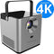 Earkings Beamer Projector 4K Support - Mini Beamer Projector met Android Apps - Draagbare Beamer - Grijs