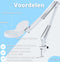Earkings Loeplamp Vergrootglas met Verlichting - Loeplamp met LED Verlichting inclusief Tafelklem en 3 Lichtkleuren - Loep Vergroot 3x tot 10x en is 360 Graden draaibaar Wit