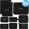 Earkings Packing Cubes Koffer Organizer Set - 9-Delige Kleding Organizer Compression Cube - Bagage Organizers voor Backpack en Koffer - Zwart