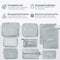 Earkings Packing Cubes Koffer Organizer Set - 9-Delige Kleding Organizer Compression Cube - Bagage Organizers voor Backpack en Koffer - Grijs
