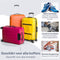 Earkings Packing Cubes Koffer Organizer Set - 9-Delige Kleding Organizer Compression Cube - Bagage Organizers voor Backpack en Koffer - Grijs