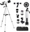 Earkings Telescoop Sterrenkijker 70/400 mm voor Kinderen, Beginners en Gevorderden - Inclusief Statief, Opbergtas, Twee Lenzen 25mm & 10mm en Barlow Lens, Telefoon Houder voor Foto’s - f/5.7 Magnificatie