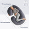 Earkings Zwangerschapskussen Zijslaapkussen 140x70cm C-vorm met Afneembare hoes - Body Pillow donkergrijs