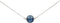 Earth Song Jewelry - Ketting in Sterling Zilver met Blauwe Kyaniet Edelsteen - 40cm Halsketting met Hanger - Sieraden