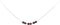 Earth Song Jewelry - Ketting in Sterling Zilver met Kleine Granaat Edelsteen - 40cm Halsketting met Hanger - Sieraden