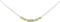 Earth Song Jewelry - Ketting in Sterling Zilver met Kleine Peridot Edelsteen - 40cm Halsketting met Hanger - Sieraden