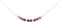 Earth Song Jewelry - Ketting in Sterling Zilver met Kleine Roze Toermalijn Edelsteen - 40cm Halsketting met Hanger - Sieraden
