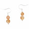 Earth Song Jewelry - Oorbellen in Sterling Zilver met Dubbele Gouden Citrijn Edelsteen - Sieraden