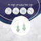 Earth Song Jewelry - Oorbellen in Sterling Zilver met Dubbele Groen Peruaansee Amazoniet Edelsteen - Sieraden