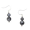 Earth Song Jewelry - Oorbellen in Sterling Zilver met Dubbele Zwarte Maansteen Edelsteen - Sieraden