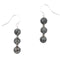 Earth Song Jewelry - Oorbellen in Sterling Zilver met Gestapelde Zwarte Maansteen Edelsteen - Sieraden
