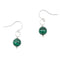 Earth Song Jewelry - Oorbellen in Sterling Zilver met Kleine Malachiet Edelsteen - Sieraden