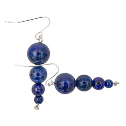 Earth Song Jewelry - Oorbellen in Sterling Zilver met Lapis Lazuli Edelsteen - Slingers
