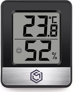 Ease Electronicz Hygrometer - Luchtvochtigheidsmeter - Digitaal Weerstation - Vochtigheidsmeter - Thermometer voor Binnen - Inclusief batterij