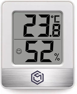 Ease Electronicz Hygrometer - Luchtvochtigheidsmeter - Digitaal Weerstation - Vochtigheidsmeter - Thermometer voor Binnen - Inclusief batterij
