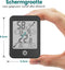 Ease Electronicz Hygrometer Min/Max - Luchtvochtigheidsmeter - Digitaal Weerstation - Vochtigheidsmeter - Thermometer voor Binnen - Met verlichting