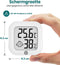Ease Electronicz Hygrometer - Weerstation - Luchtvochtigheidsmeter - Thermometer Voor Binnen - Incl. Batterij en Plakstrip