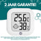 Ease Electronicz Hygrometer - Weerstation - Luchtvochtigheidsmeter - Thermometer Voor Binnen - Incl. Batterij en Plakstrip