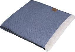Eastown Wol & gerecycled denim Plaid Blue Water