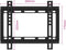 Easy Fix M ultra dunne wandsteun voor tv’s tot en met 42 inch - EW1501