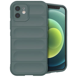 EasyGrip Backcover voor de iPhone 12 - Donkergroen