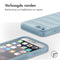 EasyGrip Backcover voor de iPhone SE (2022 / 2020) / 8 / 7 - Lichtblauw