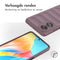 EasyGrip Backcover voor de Oppo A58 - Paars