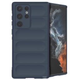 EasyGrip Backcover voor de Samsung Galaxy S22 Ultra - Donkerblauw