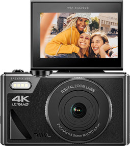 Easypix V64 Flip met klapscherm - De perfecte camera voor selfies en vlogs