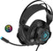 EasySMX VIP-003S Over-ear Stereo gaming headset met microfoon en RGB LED verlichting, zwart