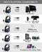 EasySMX VIP-003S Over-ear Stereo gaming headset met microfoon en RGB LED verlichting, zwart